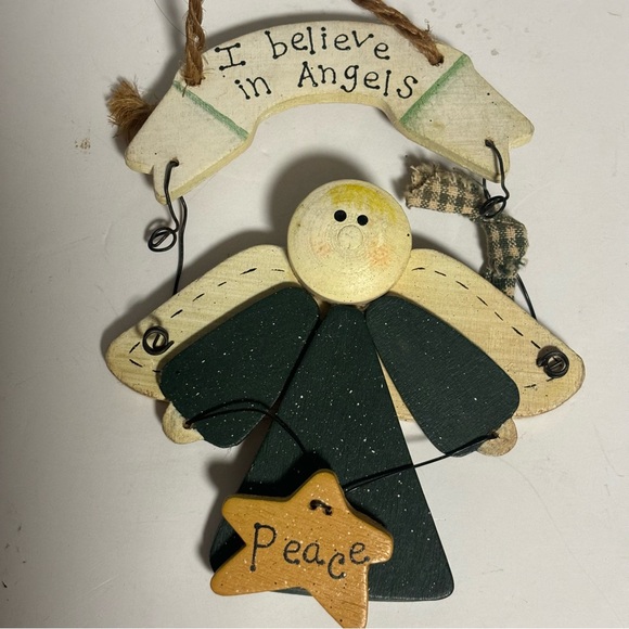 Vintage Jasco Holiday Xmas Cat Critter Bell 1980 Taiwan Porcelain Bisque & angel - Picture 9 of 15